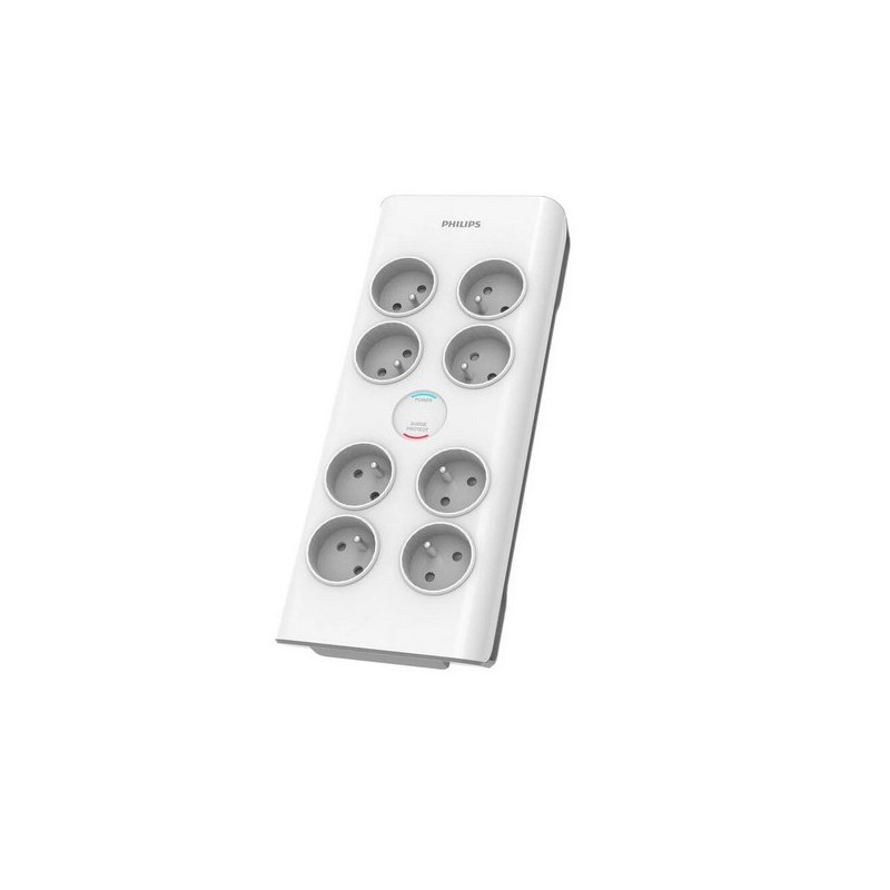 Philips přepěťová ochrana 8 zásuvek AC Fr, délka kabelu 2 m